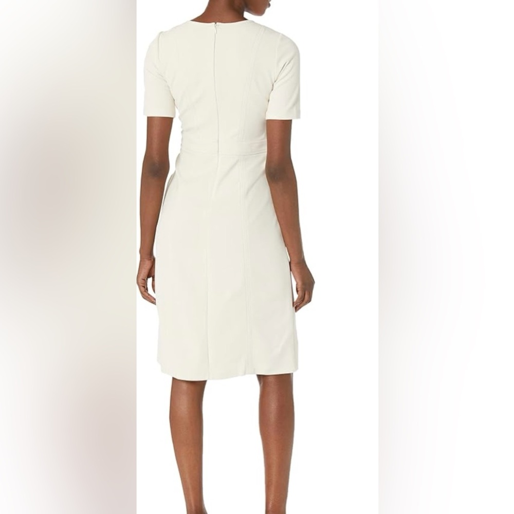 Maggy London Cream Button-Detail Dress - Picture 2 of 8